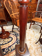 Load image into Gallery viewer, Tall Antique Display Pedestal, English Mahogany Torchiere / Plant Stand, Regency c.1820