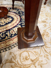Load image into Gallery viewer, Tall Antique Display Pedestal, English Mahogany Torchiere / Plant Stand, Regency c.1820