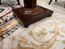 Load image into Gallery viewer, Tall Antique Display Pedestal, English Mahogany Torchiere / Plant Stand, Regency c.1820