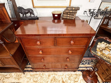 Load image into Gallery viewer, Victorian Antique Mahogany Chest of Drawers