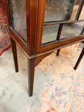 Load image into Gallery viewer, Antique Edwardian Inlaid Mahogany Display Cabinet – c.1890–1910