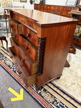 Load image into Gallery viewer, VERY RARE ANTIQUE VICTORIAN SCOTTISH CHEST OF SIX DRAWERS – CIRCA 1850
