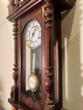 Load image into Gallery viewer, A Superb Quality Victorian Style Vienna Wall Clock With Lovely Rich Colour