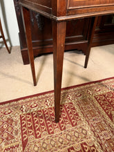 Load image into Gallery viewer, Antique Georgian Style Small Mahogany Ladies Desk With A Tooled Leather Writing Area