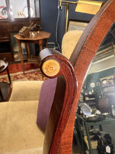 Load image into Gallery viewer, Edwardian Mahogany Dressing Mirror Crossbanded Surmounted by a Shaped Stand With Pearl Roundels