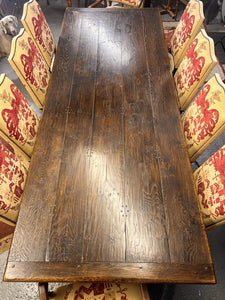 A Fabulous Royal Oak Fine English Ten Seater Balmoral Westminster Dining Table With Ten Chairs