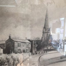 Load image into Gallery viewer, Pencil signed drawing of Sefton Church St Helens by John Fowell