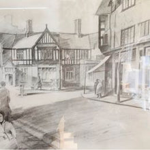 Load image into Gallery viewer, Pencil signed drawing of Crosby Village in Liverpool by John Fowell