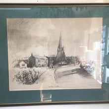 Load image into Gallery viewer, Pencil signed drawing of Sefton Church St Helens by John Fowell