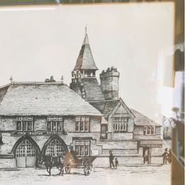 Two pencil signed pen and ink pictures of Westminster road and Anfield police stations in Liverpool