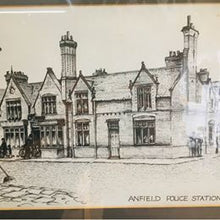 Load image into Gallery viewer, Two pencil signed pen and ink pictures of Westminster road and Anfield police stations in Liverpool