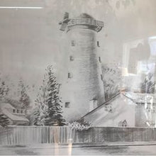 Load image into Gallery viewer, Limited edition pencil signed drawing of Crosby Mill by John Fowell beautifully framed