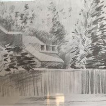 Load image into Gallery viewer, Limited edition pencil signed drawing of Crosby Mill by John Fowell beautifully framed