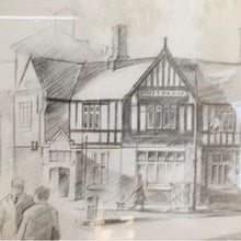 Load image into Gallery viewer, Pencil signed drawing of Crosby Village in Liverpool by John Fowell