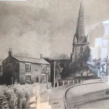 Load image into Gallery viewer, Pencil signed drawing of Sefton Church St Helens by John Fowell