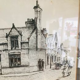 Two pencil signed pen and ink pictures of Westminster road and Anfield police stations in Liverpool