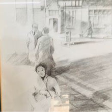 Load image into Gallery viewer, Pencil signed drawing of Crosby Village in Liverpool by John Fowell