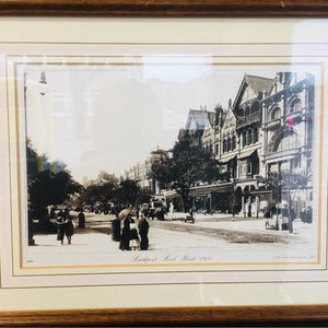 A pair of beautifully framed black and white photographs of Southport dated 1900