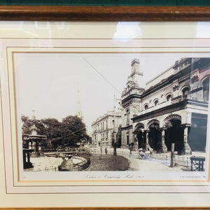 A pair of beautifully framed black and white photographs of Southport dated 1900