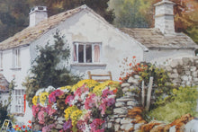 Load image into Gallery viewer, Painting by Judy Boyes with certification framed under glass with amazing colours