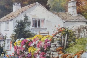 Painting by Judy Boyes with certification framed under glass with amazing colours