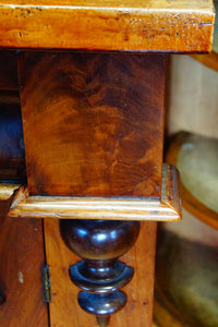 Early Victorian antique mahogany chiffonier with  beautifully carved doors