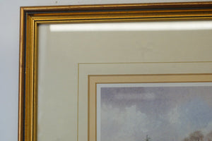 Painting by Judy Boyes with certification framed under glass with amazing colours