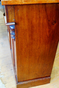 Early Victorian antique mahogany chiffonier with  beautifully carved doors