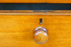 Scotch mahogany chest of drawers with original wooden turned handles just stunning