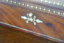 Load image into Gallery viewer, Mother of pearl inlaid jewellery or trinket box in fabulous condition