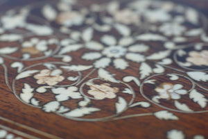 Mother of pearl inlaid jewellery or trinket box in fabulous condition