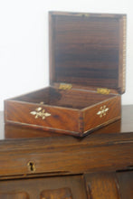 Load image into Gallery viewer, Mother of pearl inlaid jewellery or trinket box in fabulous condition