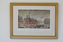 Load image into Gallery viewer, A L S Lowry print of &quot;An Accident&quot; beautifully framed under glass