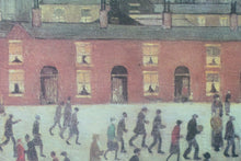 Load image into Gallery viewer, A L S Lowry print of &quot;An Accident&quot; beautifully framed under glass