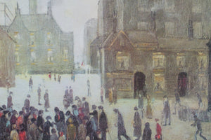 A L S Lowry print of "An Accident" beautifully framed under glass