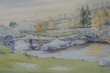 Load image into Gallery viewer, Signed original watercolour by Jim Micklewright of Slatters bridge Cumbria