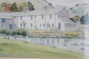 Signed watercolour by Jim Micklewright of Bekside Farm Cumbria