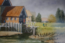 Load image into Gallery viewer, Watercolour of “Tide Mill” Battles Bridge Essex by Colin Steed a skilled artist