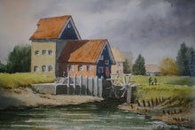 Load image into Gallery viewer, Watercolour of “Tide Mill” Battles Bridge Essex by Colin Steed a skilled artist