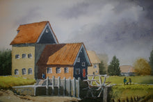 Load image into Gallery viewer, Watercolour of “Tide Mill” Battles Bridge Essex by Colin Steed a skilled artist