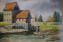 Load image into Gallery viewer, Watercolour of “Tide Mill” Battles Bridge Essex by Colin Steed a skilled artist