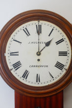 Load image into Gallery viewer, A fantastic Early Victorian Fusee drop Dial wall clock by John Hughes and Co, Carnarvon