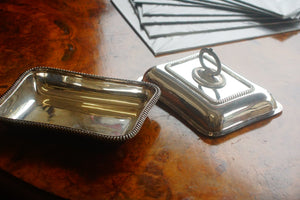 Vintage Silver EPC entrée veg serving dish tureen with stunning decoration