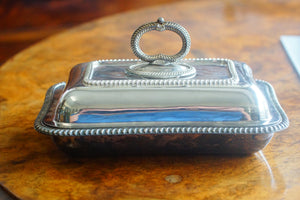 Vintage Silver EPC entrée veg serving dish tureen with stunning decoration