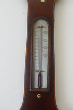 Load image into Gallery viewer, We have for sale an antique 18th century George III inlaid mahogany banjo barometer