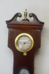 We have for sale an antique 18th century George III inlaid mahogany banjo barometer