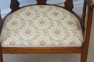 The most fabulous Edwardian Inlaid Tub chair dating 1890 in gorgeous condition