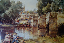 Load image into Gallery viewer, A wonderful pencil signed limited edition print of the &quot;By the Wye&quot; Bakewell by E.R. Sturgeon