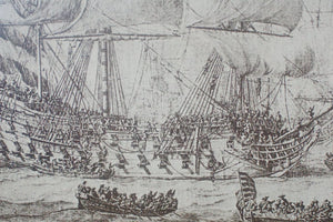 Picture of Dutch Men-O’-War and Other Ships in a Calm, created in 1665 by Willem Van De Velde