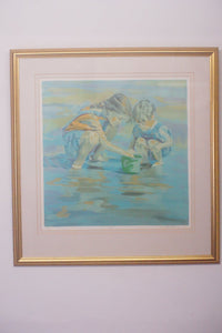 An original 1998 Lucelle Raad piece entitled "Snails" comes with certificate of authenticity